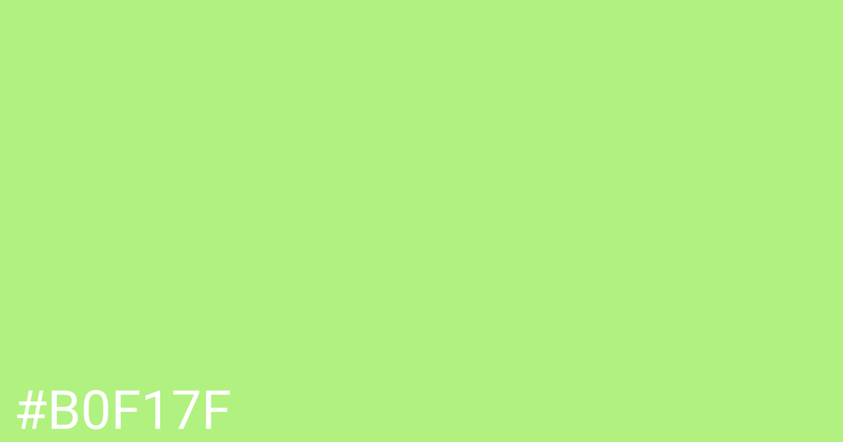 Hex color #b0f17f graphic