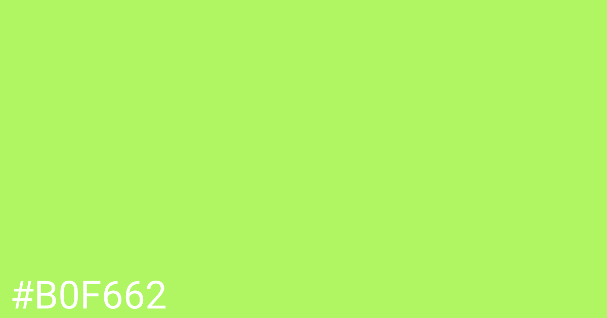 Hex color #b0f662 graphic