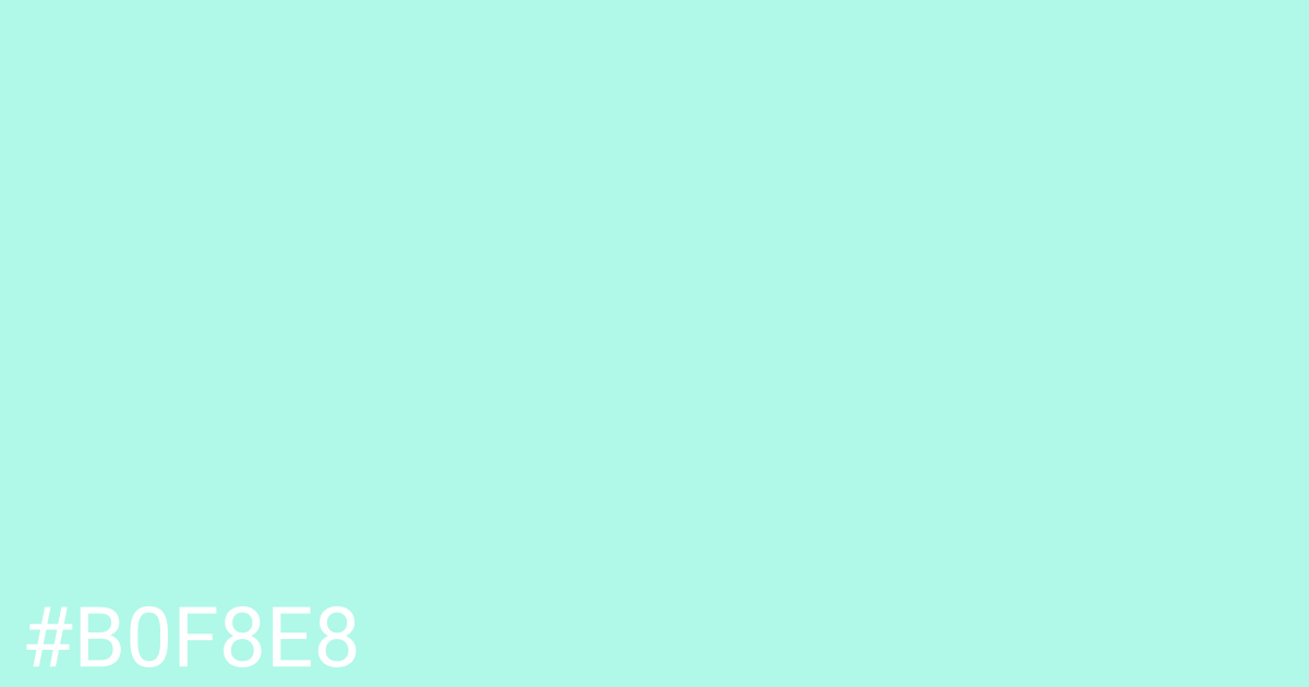 Hex color #b0f8e8 graphic