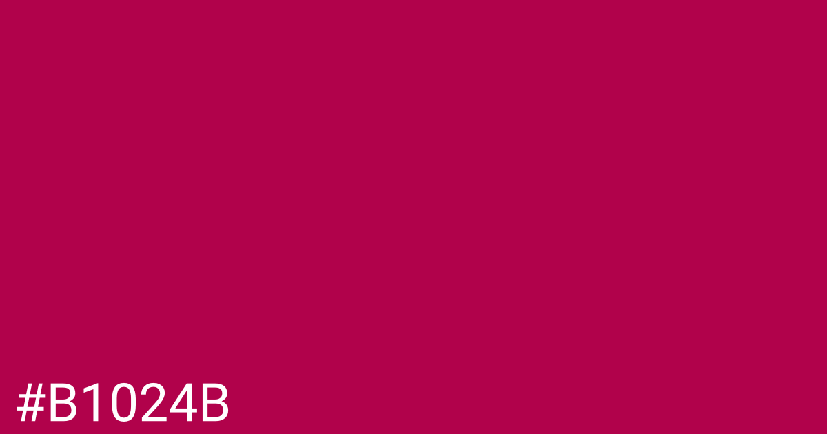 Hex color #b1024b graphic