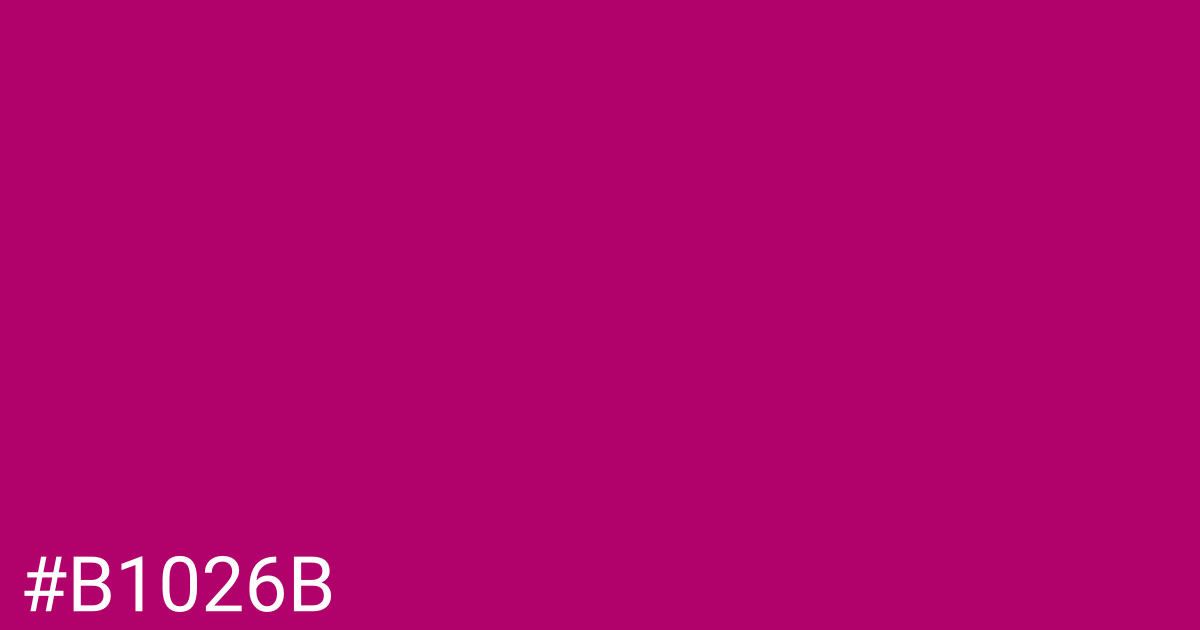 Hex color #b1026b graphic