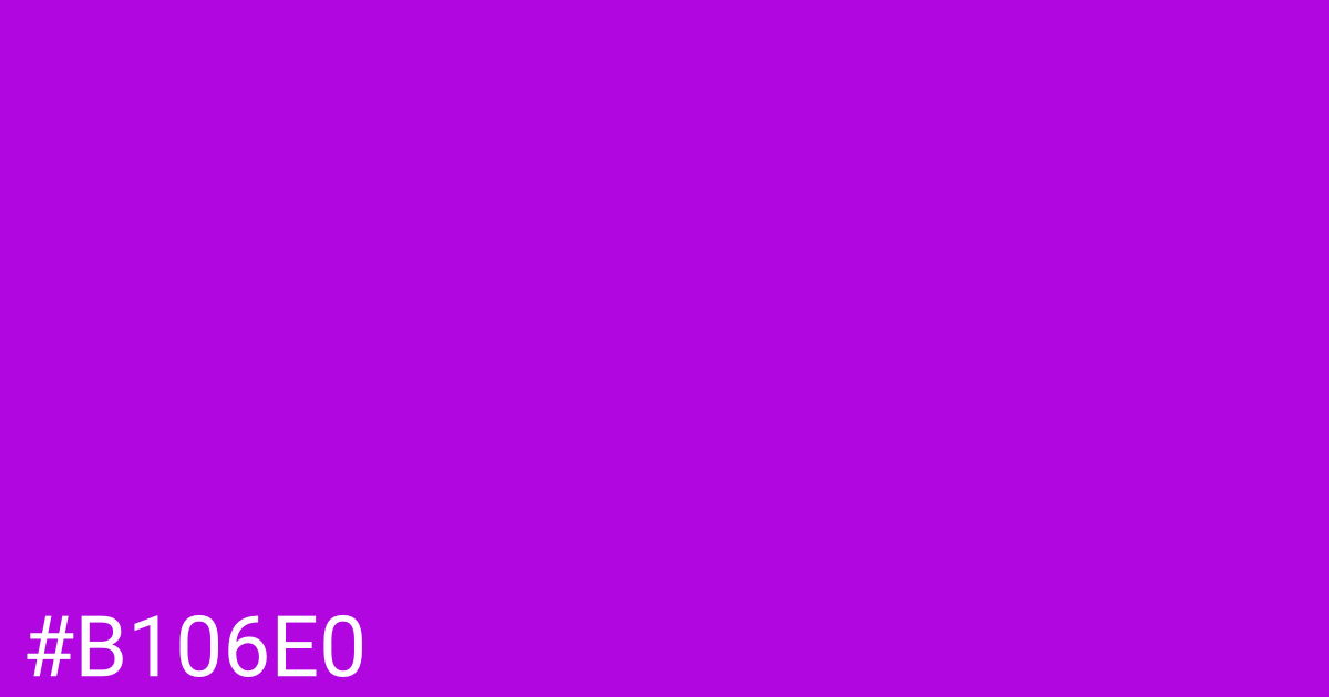 Hex color #b106e0 graphic