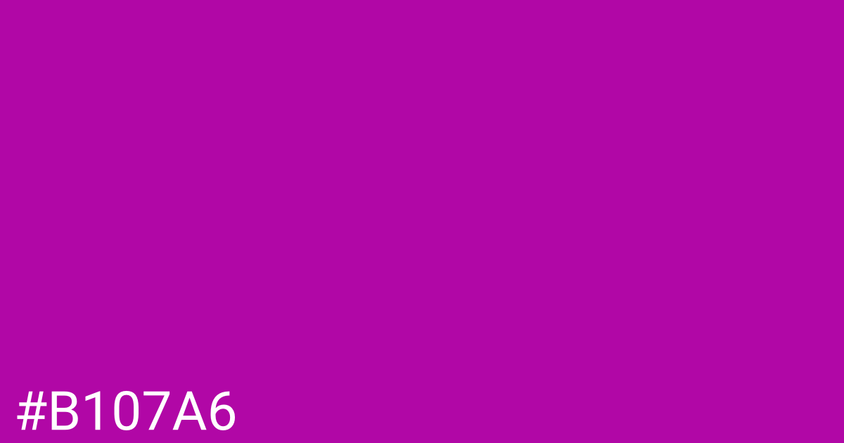 Hex color #b107a6 graphic