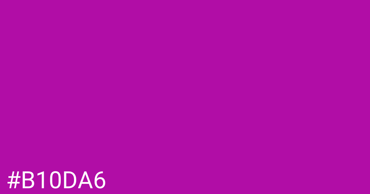 Hex color #b10da6 graphic