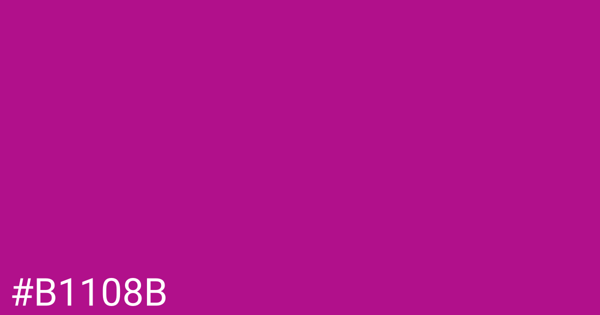 Hex color #b1108b graphic