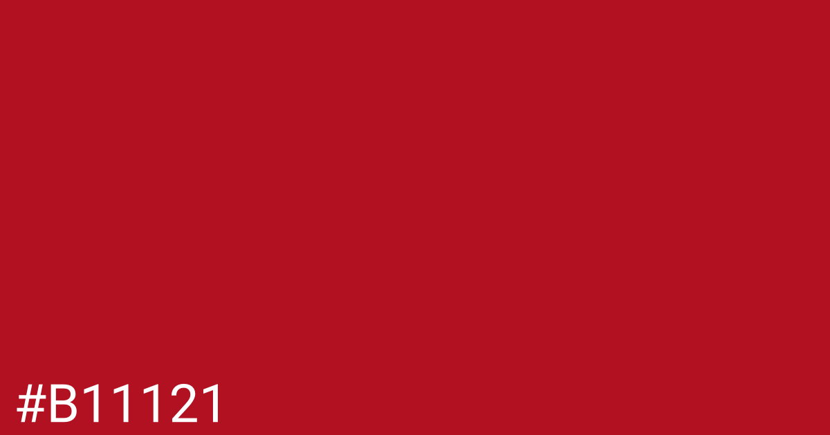 Hex color #b11121 graphic