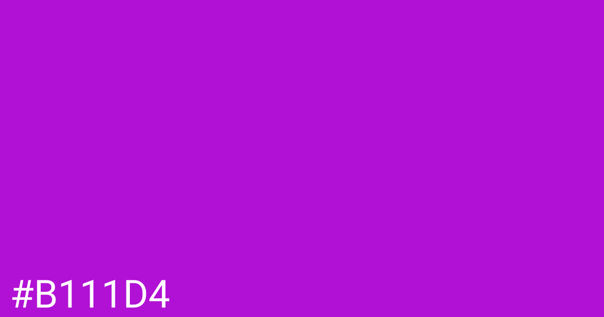 Hex color #b111d4 graphic