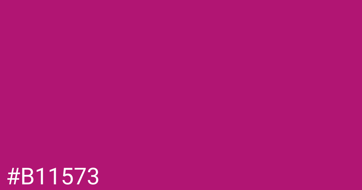 Hex color #b11573 graphic