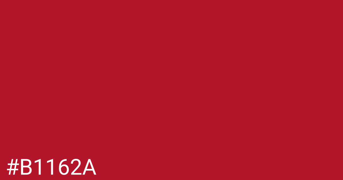 Hex color #b1162a graphic