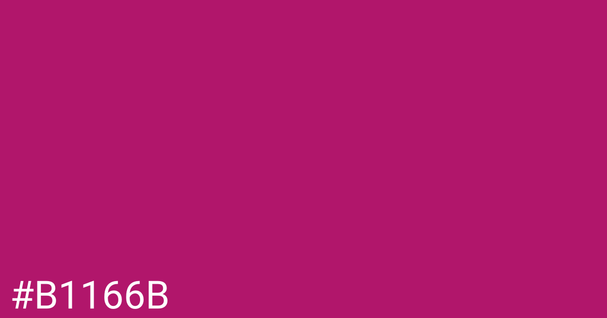 Hex color #b1166b graphic