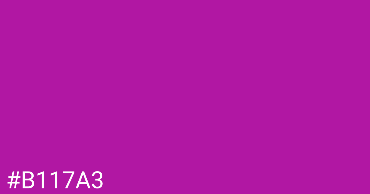 Hex color #b117a3 graphic