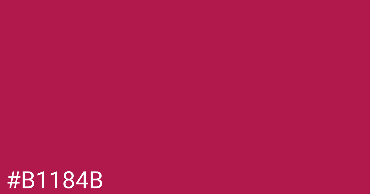 Hex color #b1184b graphic