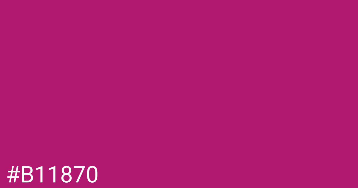 Hex color #b11870 graphic