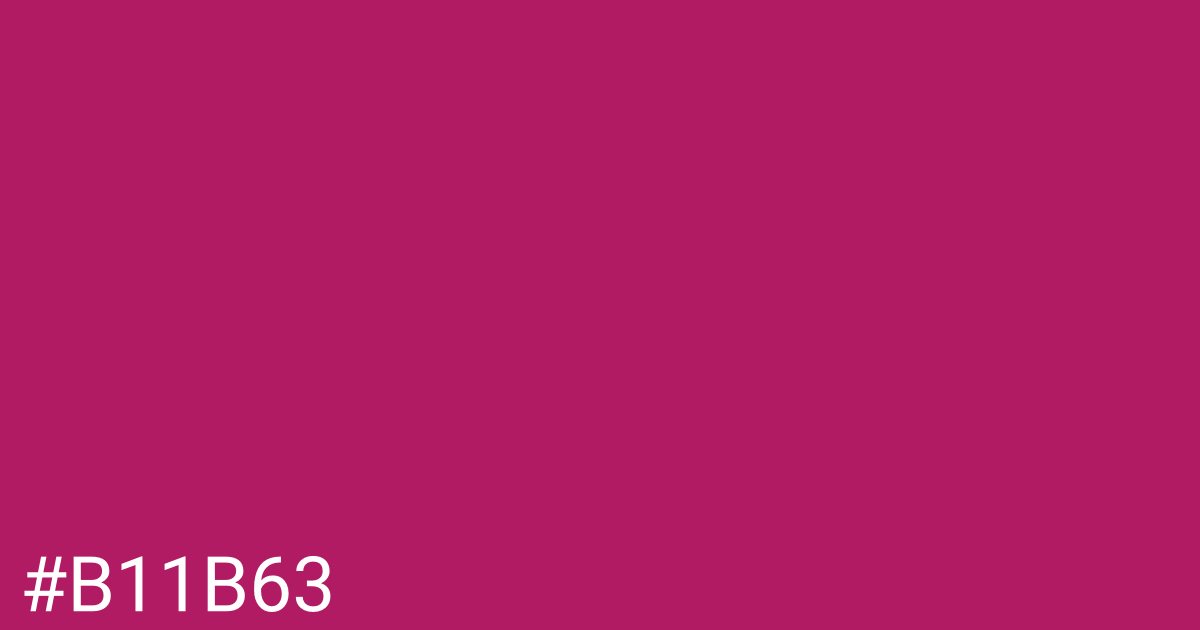 Hex color #b11b63 graphic