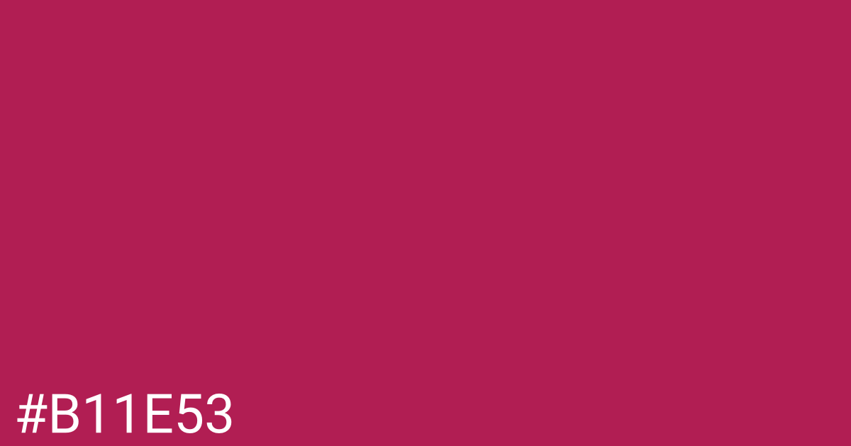 Hex color #b11e53 graphic