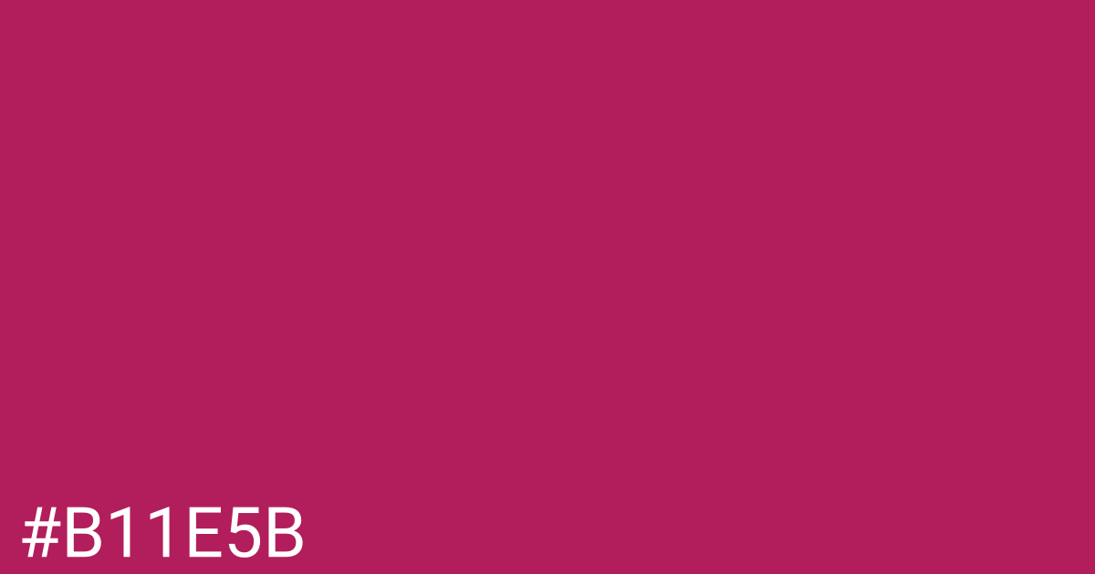 Hex color #b11e5b graphic