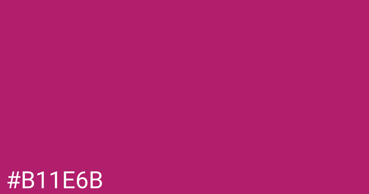 Hex color #b11e6b graphic