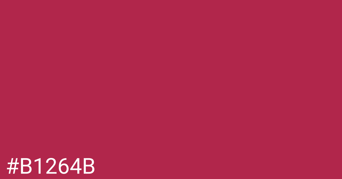 Hex color #b1264b graphic