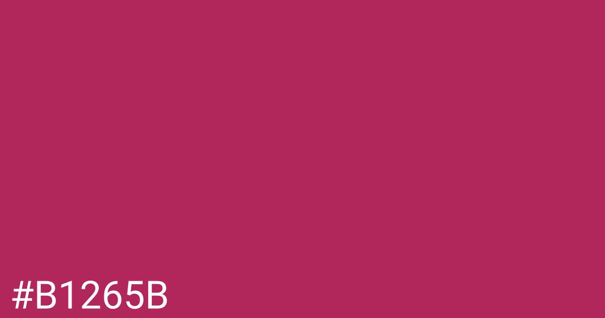 Hex color #b1265b graphic