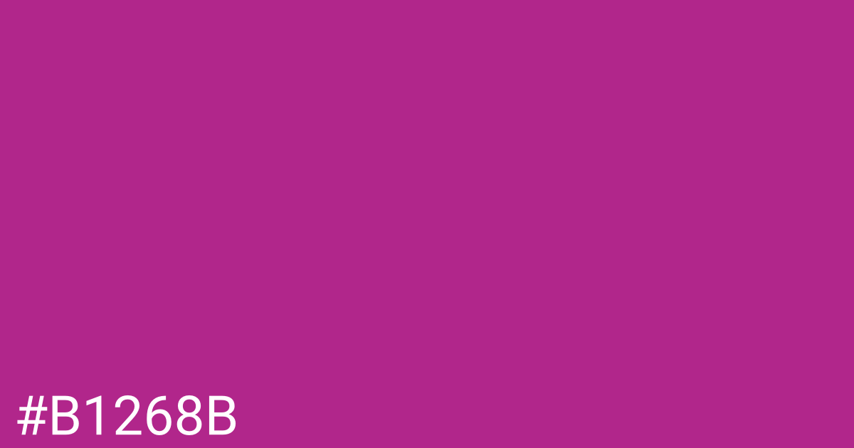Hex color #b1268b graphic