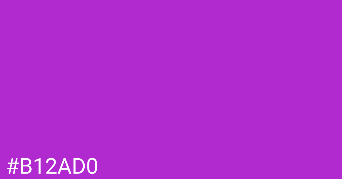 Hex color #b12ad0 graphic