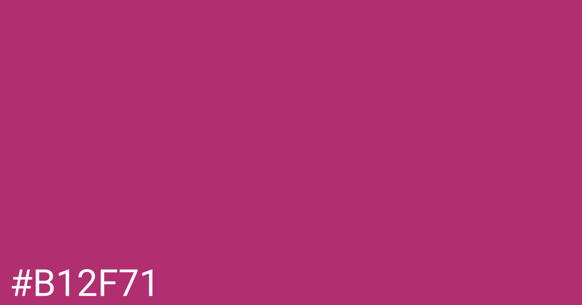 Hex color #b12f71 graphic