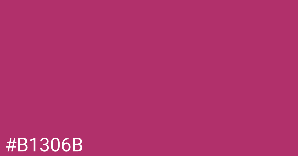 Hex color #b1306b graphic