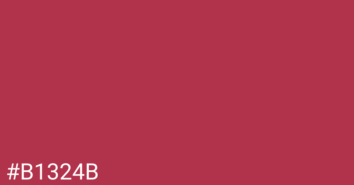 Hex color #b1324b graphic