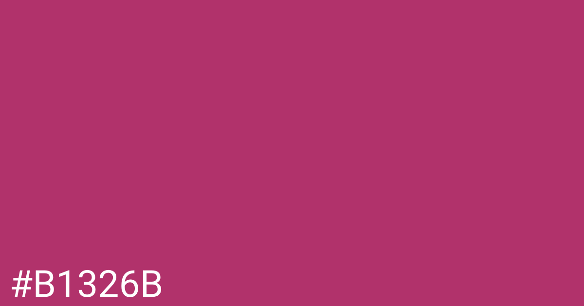 Hex color #b1326b graphic