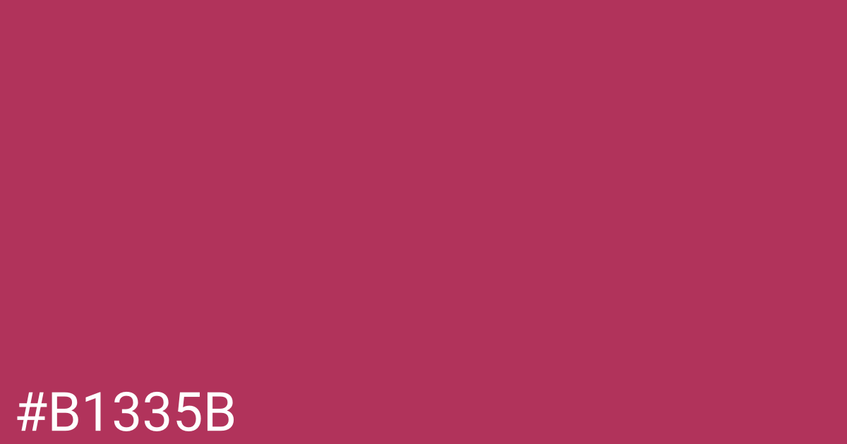 Hex color #b1335b graphic