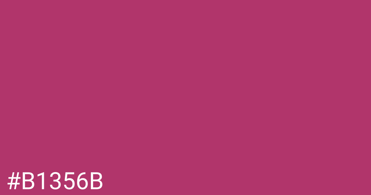 Hex color #b1356b graphic