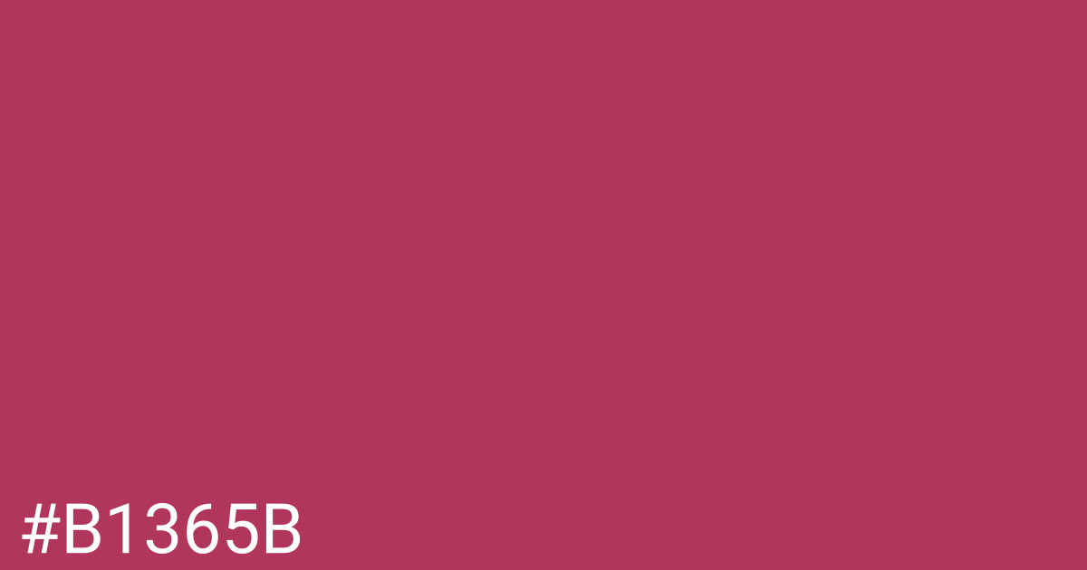 Hex color #b1365b graphic