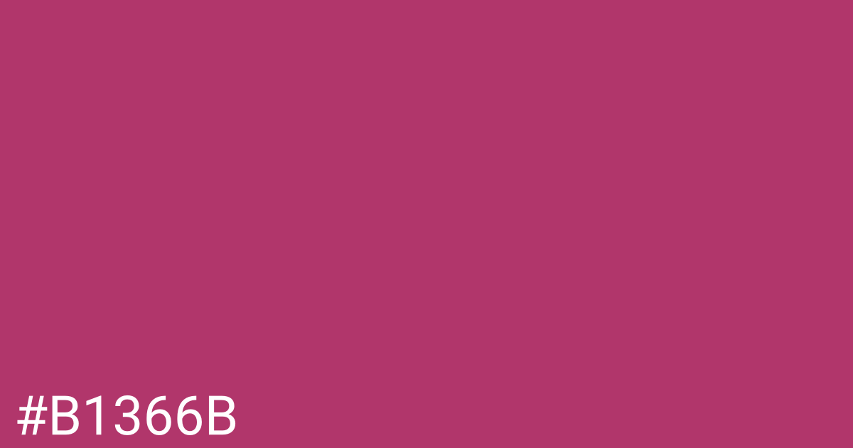 Hex color #b1366b graphic