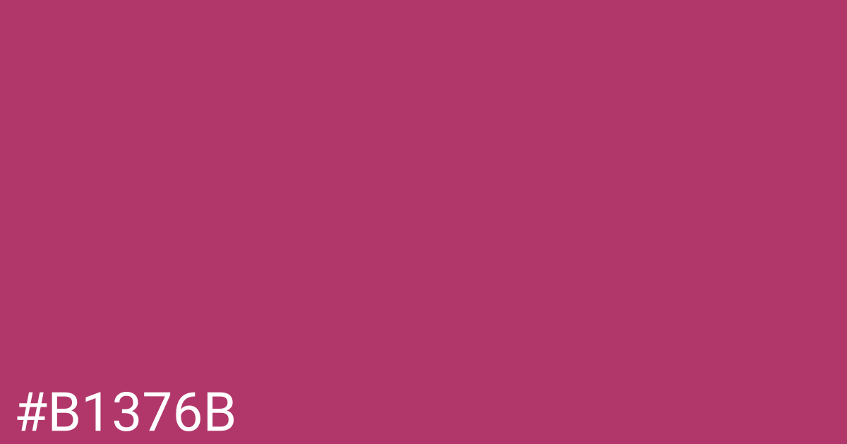 Hex color #b1376b graphic