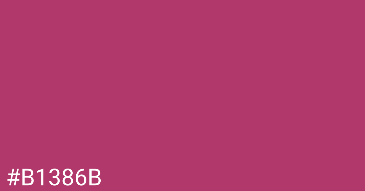 Hex color #b1386b graphic