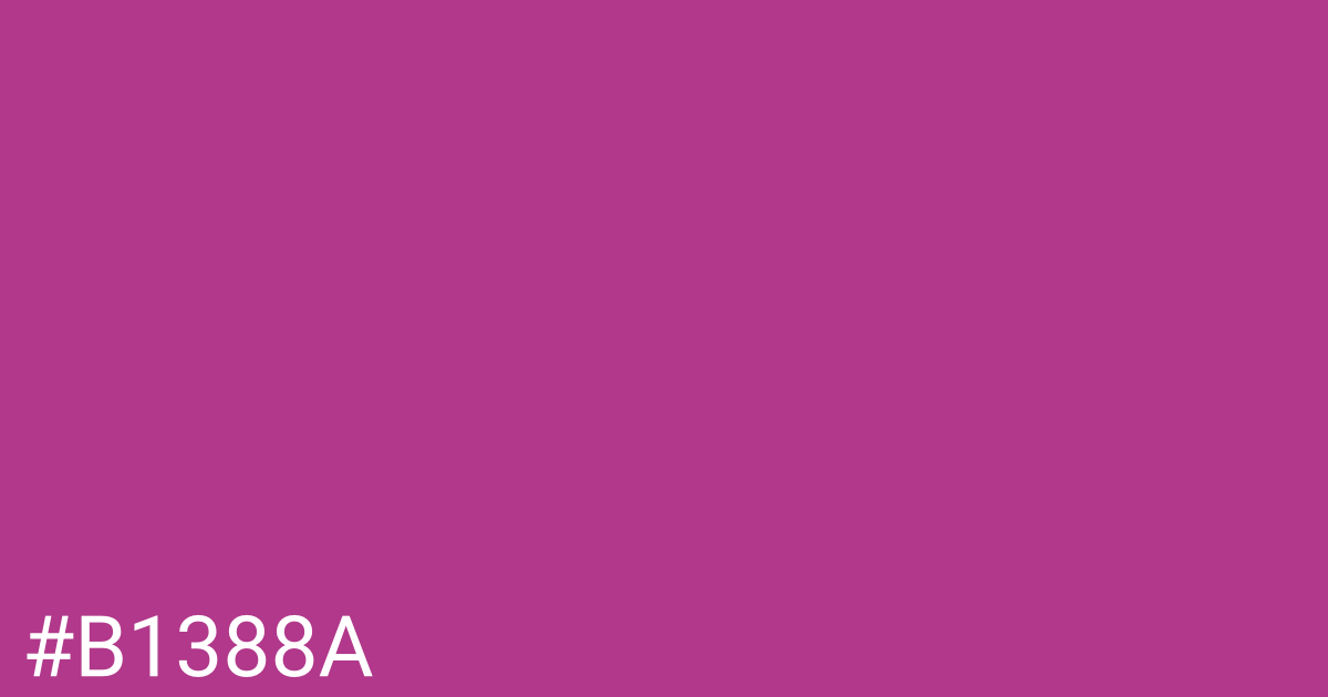 Hex color #b1388a graphic