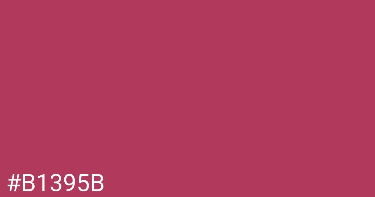 Hex color #b1395b graphic