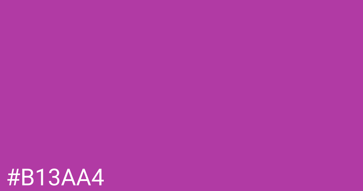 Hex color #b13aa4 graphic