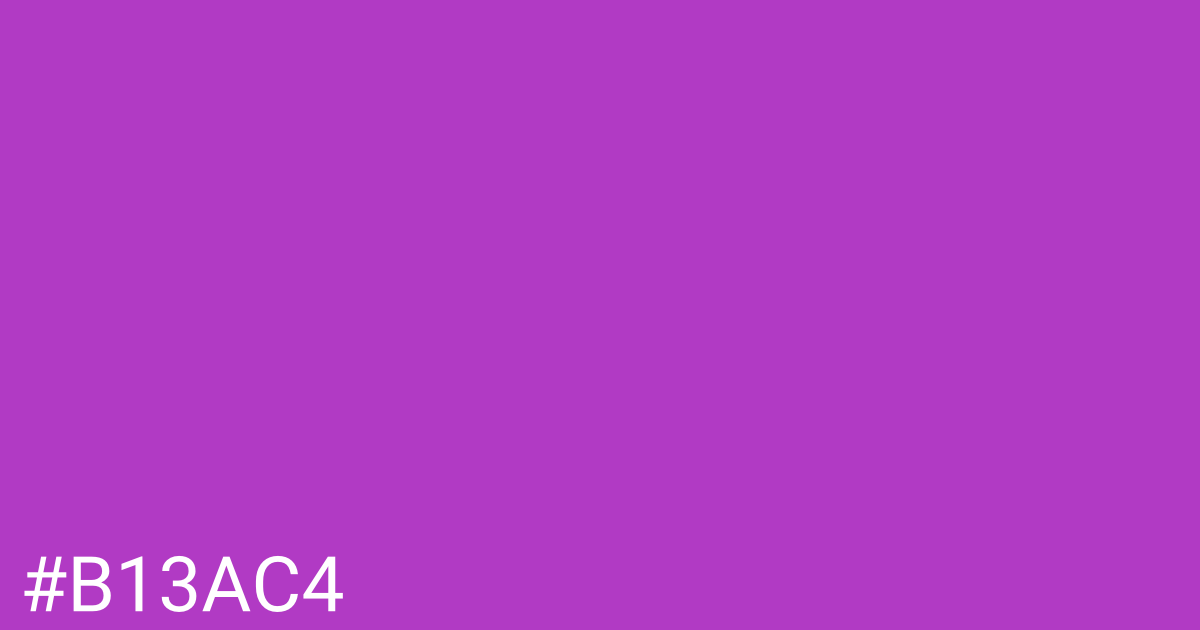 Hex color #b13ac4 graphic
