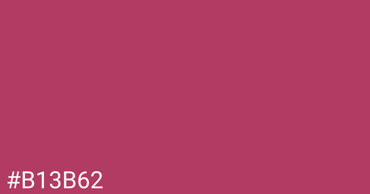 Hex color #b13b62 graphic