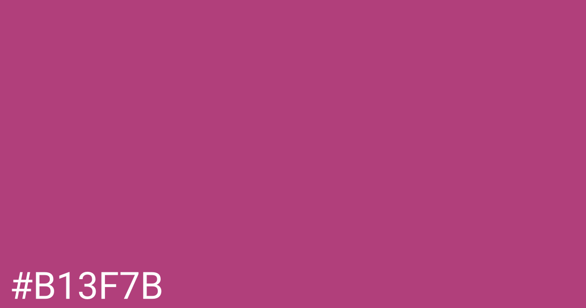 Hex color #b13f7b graphic