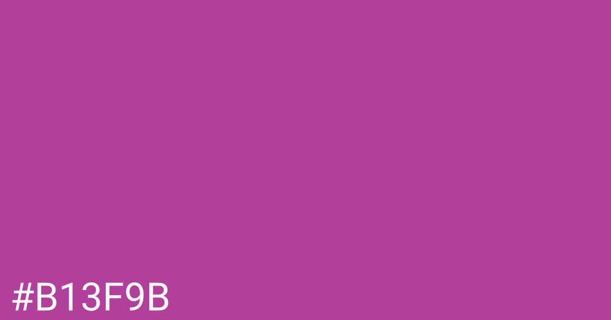 Hex color #b13f9b graphic