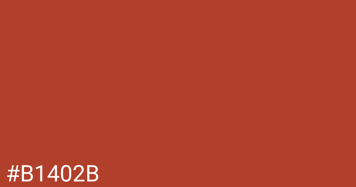 Hex color #b1402b graphic