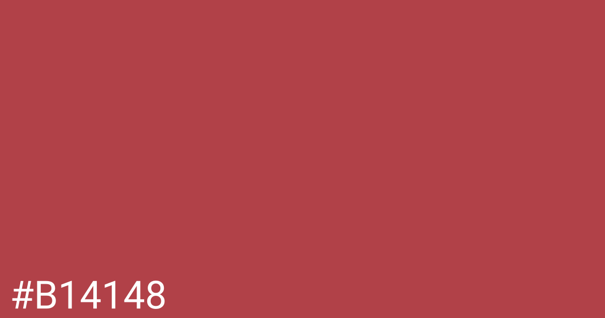 Hex color #b14148 graphic