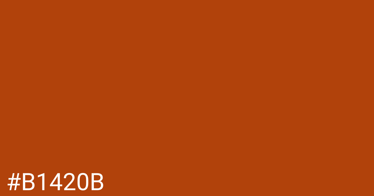 Hex color #b1420b graphic