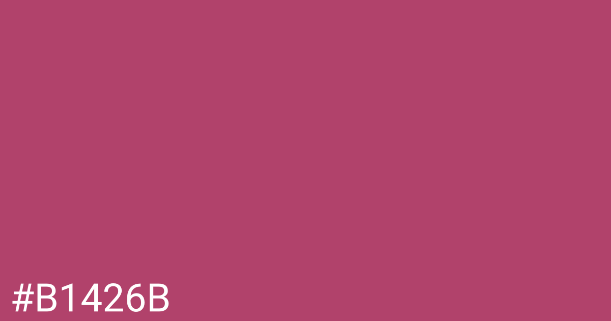 Hex color #b1426b graphic