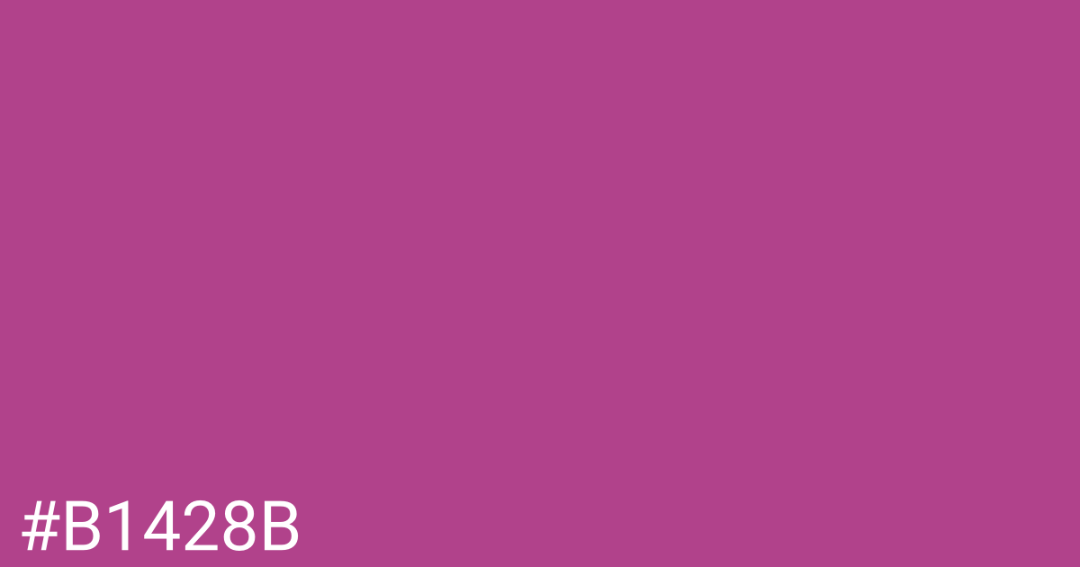 Hex color #b1428b graphic