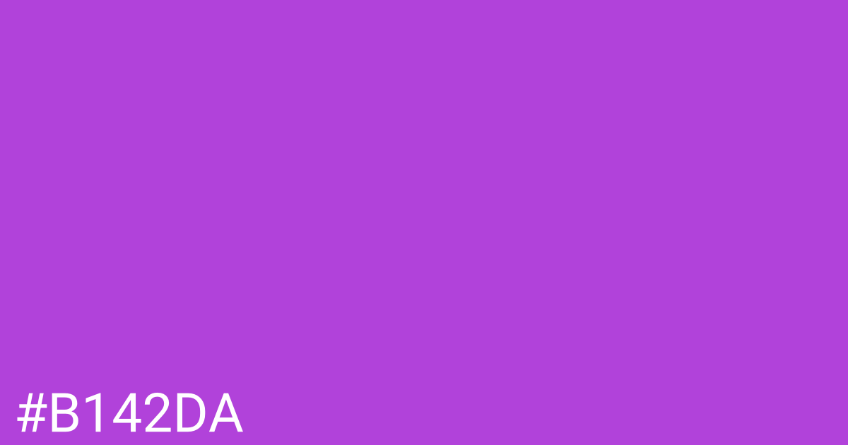 Hex color #b142da graphic