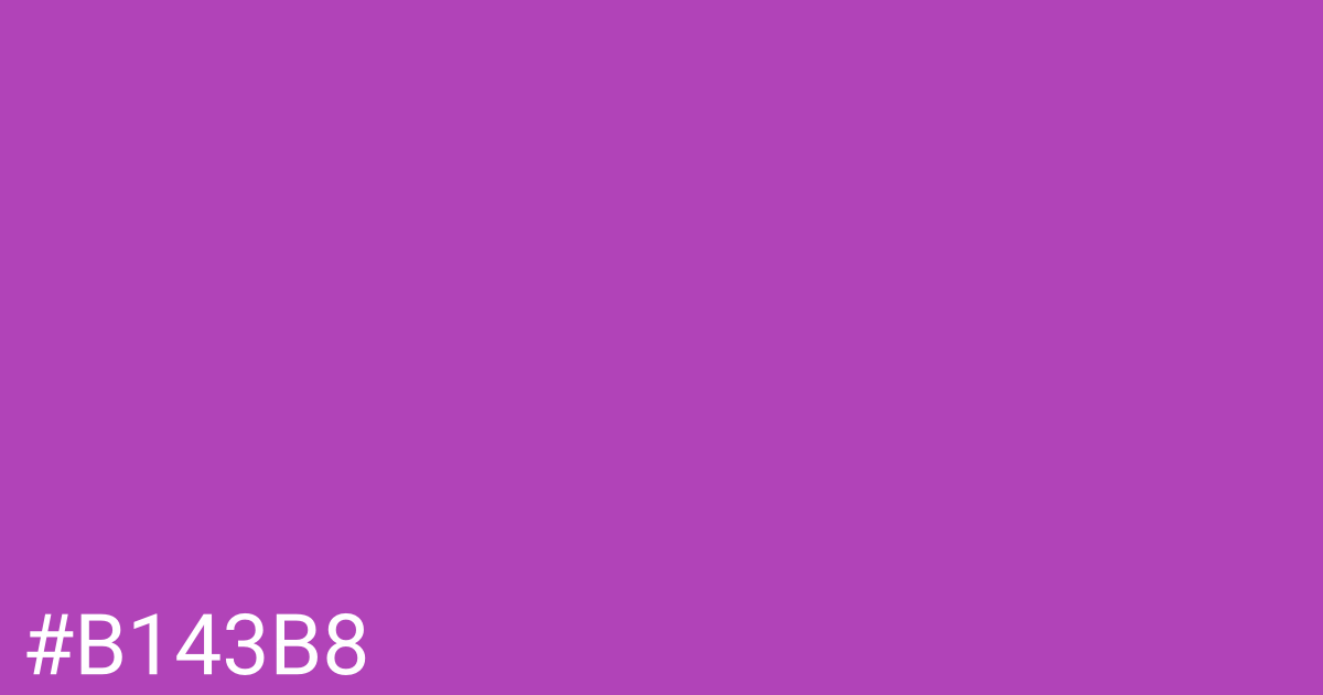 Hex color #b143b8 graphic