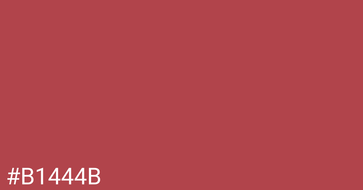 Hex color #b1444b graphic